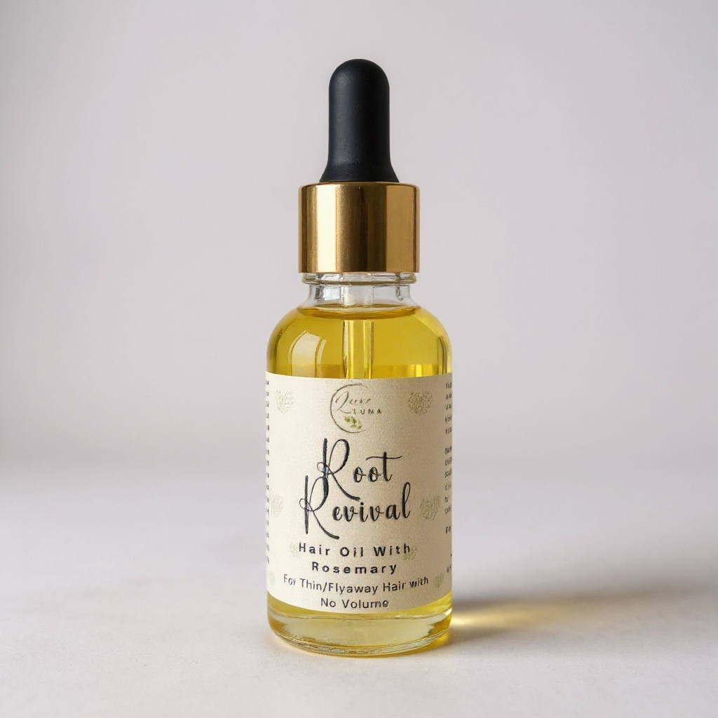 Root Revival - Natural Hair Oil with Rosemary Oil for Thin/Flyaway Hair with no Volume