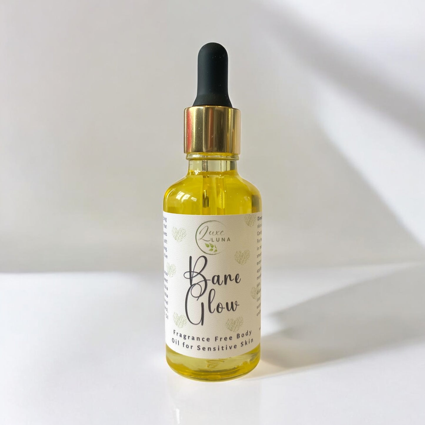 ‘Bare Glow’ Natural Body Oil - Fragrance Free for Sensitive Skin