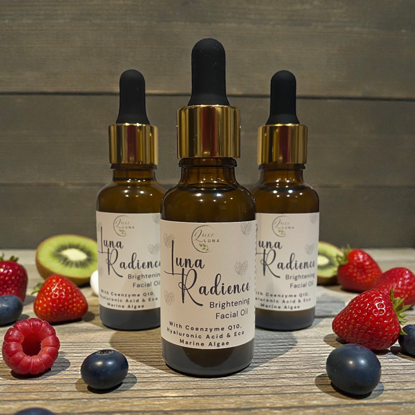 Luna Radiance - Brightening Facial Oil with Coenzyme Q10, Hyaluronic Acid & Eco Marine Algae