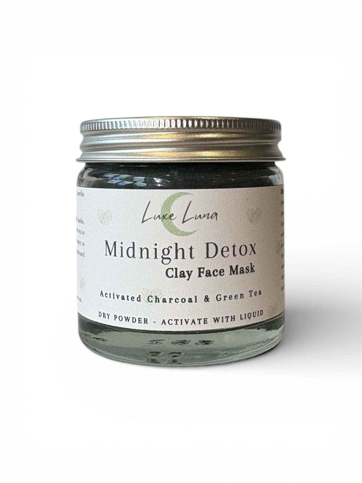 Activated Charcoal & Green Tea Clay Face Mask