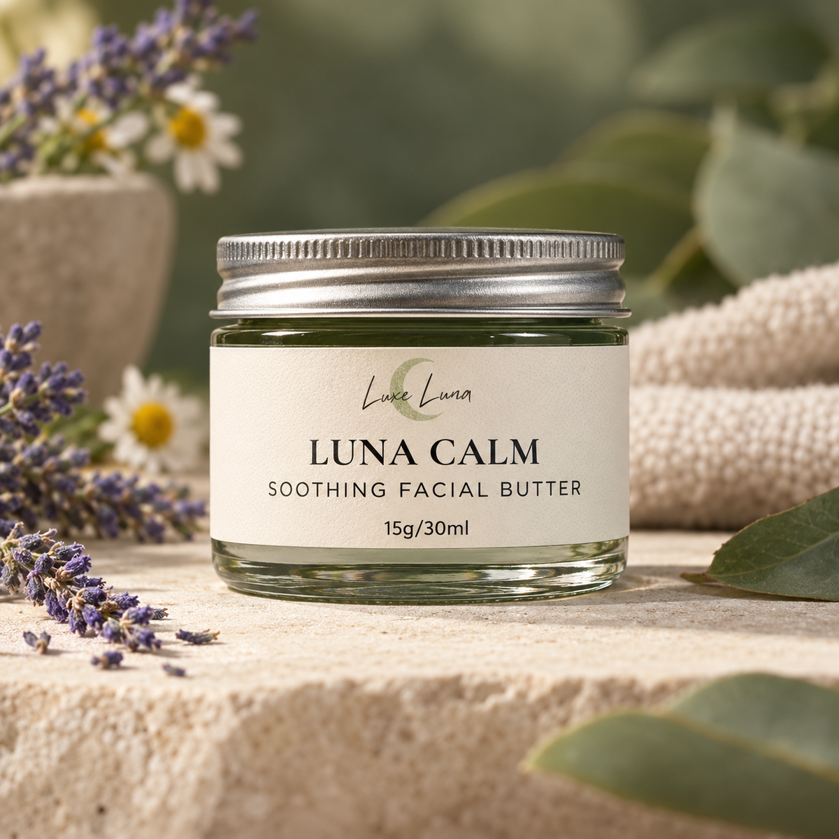 Soothing Facial Butter | Luxury, Calming & Anti-ageing | Luna Calm