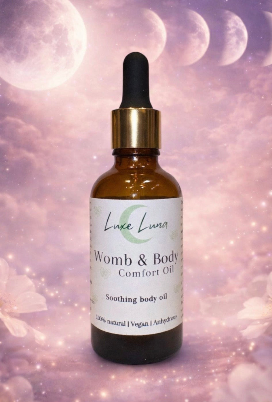 Womb & Body Comfort Oil with Clary Sage, Lavender & Chamomile