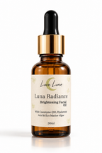 Brightening Facial Oil for Glowing Skin | Vegan Botanical Face Oil | Luna Radiance