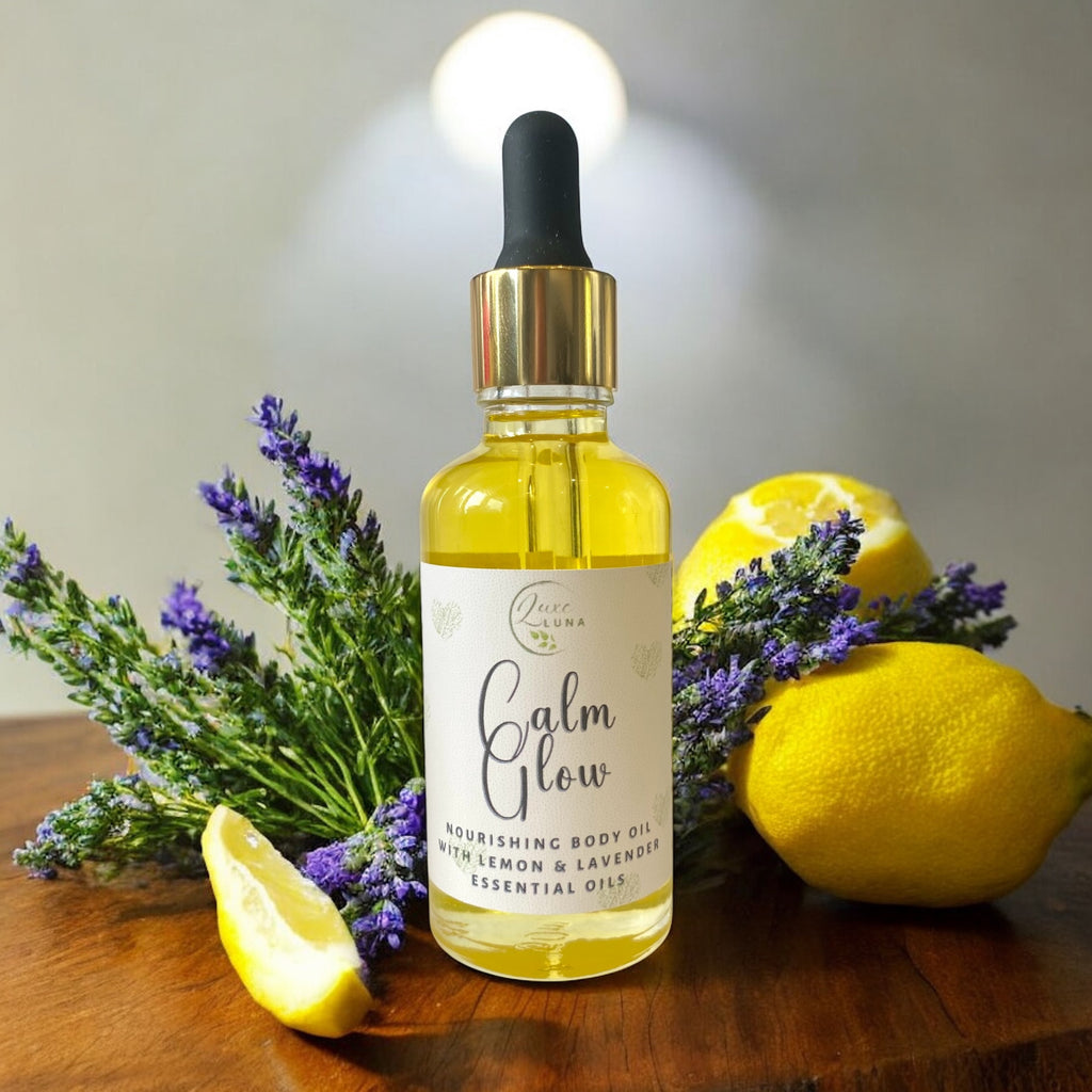 Skincare Set - Cleansing Facial Oil, Calming Face Cream & Relaxing Body / Massage Oil