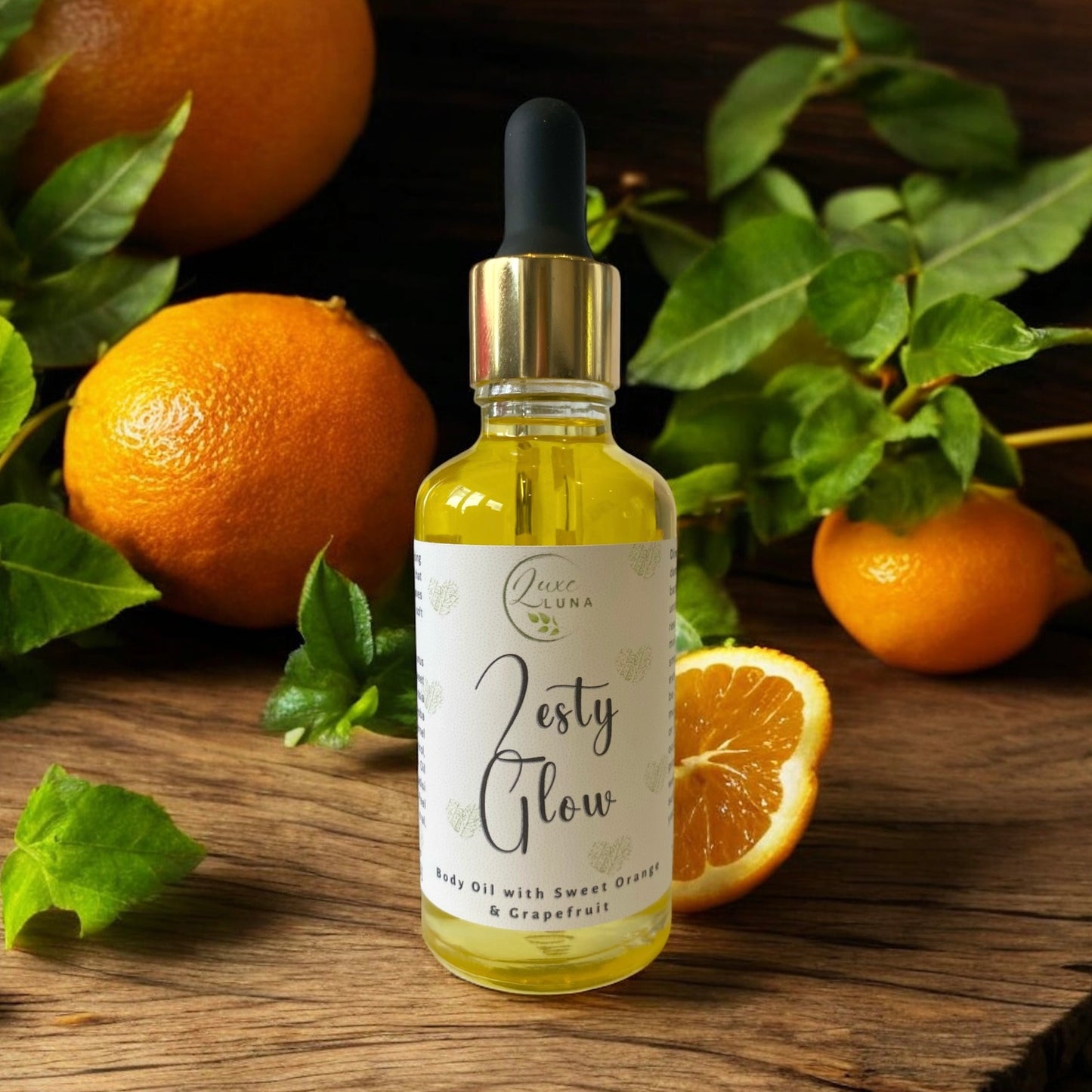 ‘Zesty Glow’ Natural Body Oil - with Sweet Orange & Grapefruit