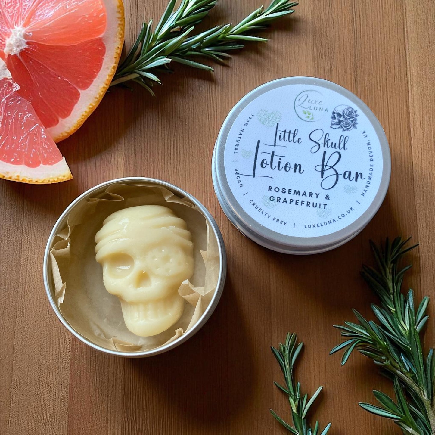 WHOLESALE Mango Butter & Calendula Mini Skull Lotion Bars (for little dry bits)