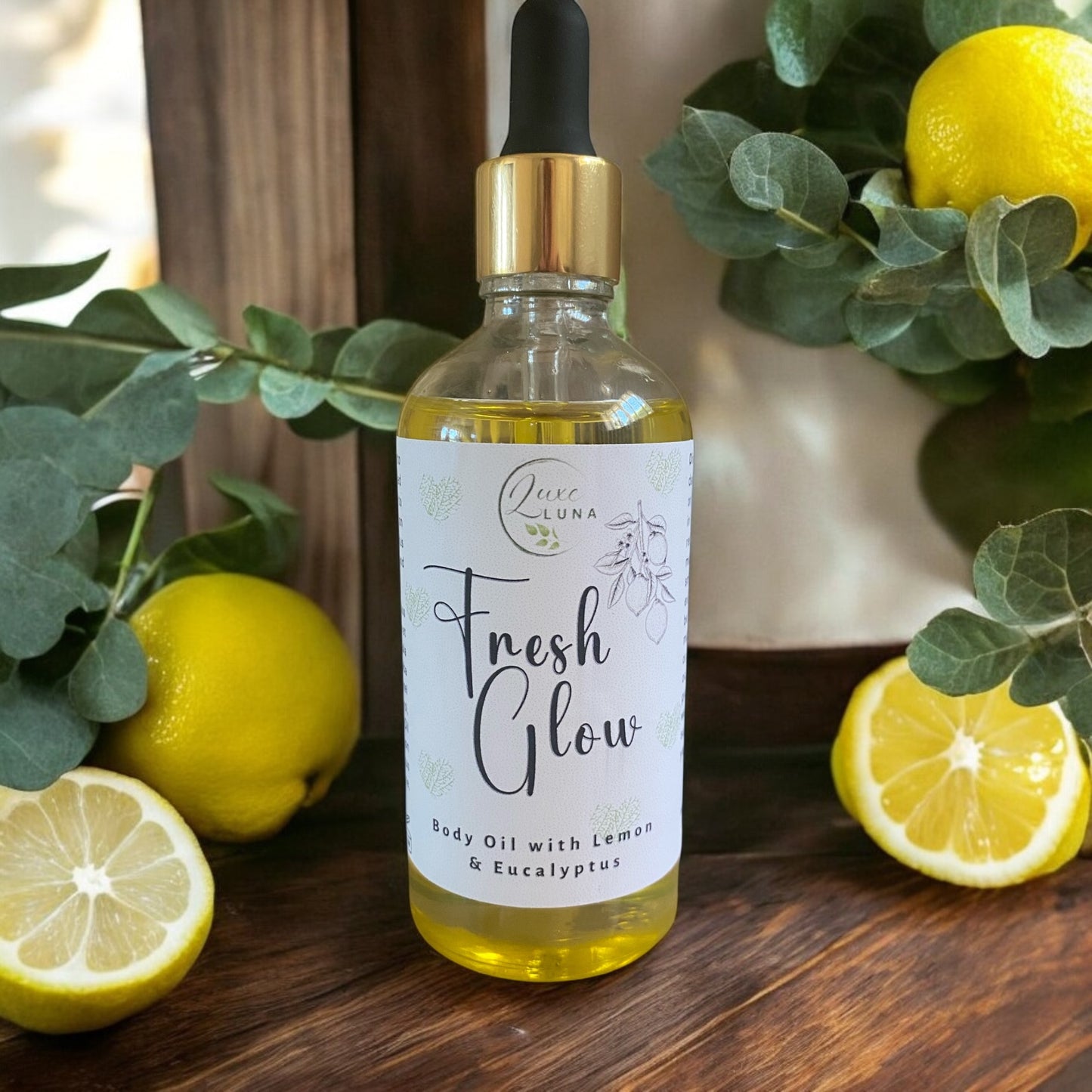 ‘Fresh Glow’ Natural Body Oil - with Lemon & Eucalyptus