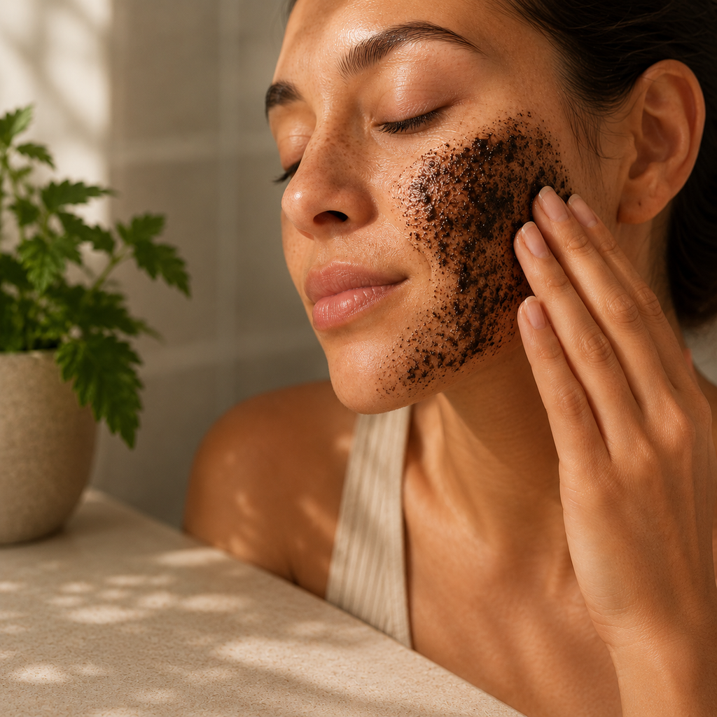 Coffee & Nettle Facial Polish / Scrub for Sensitive Skin | Fragrance Free