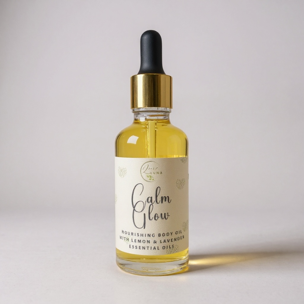 ‘Calm Glow’ Natural Body Oil - with Lemon & Lavender