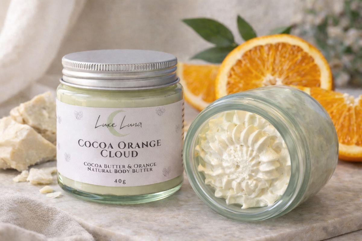 Cocoa Orange Cloud Butter - Whipped Body Cream - 100% Natural - 40g/120ml