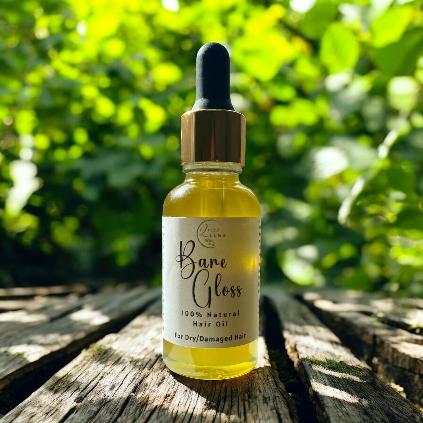 ‘Bare Gloss’ Natural Hair Oil - Fragrance Free for Sensitive Scalp