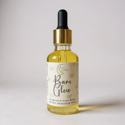 ‘Bare Glow’ Natural Body Oil - Fragrance Free for Sensitive Skin