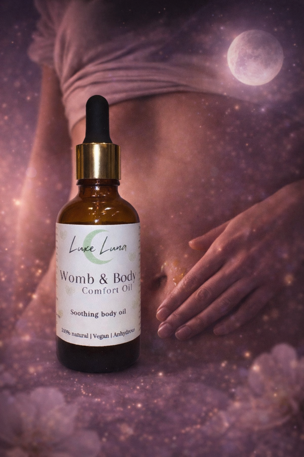 Womb & Body Comfort Oil with Clary Sage, Lavender & Chamomile