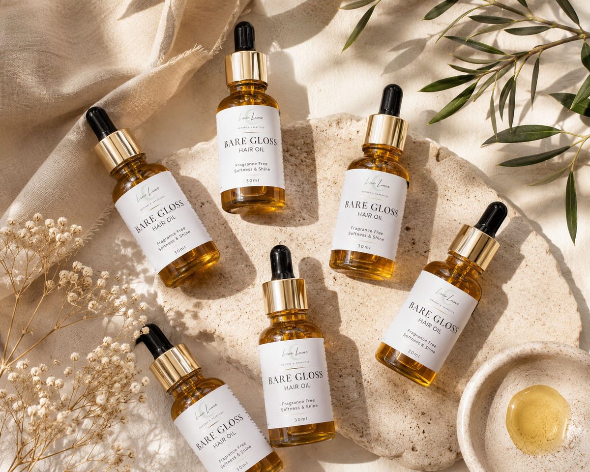 Fragrance Free Hair Oil for Sensitive Scalps | Bare Gloss by Luxe Luna