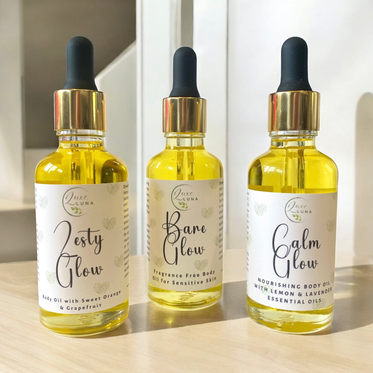 ‘Calm Glow’ Natural Body Oil - with Lemon & Lavender