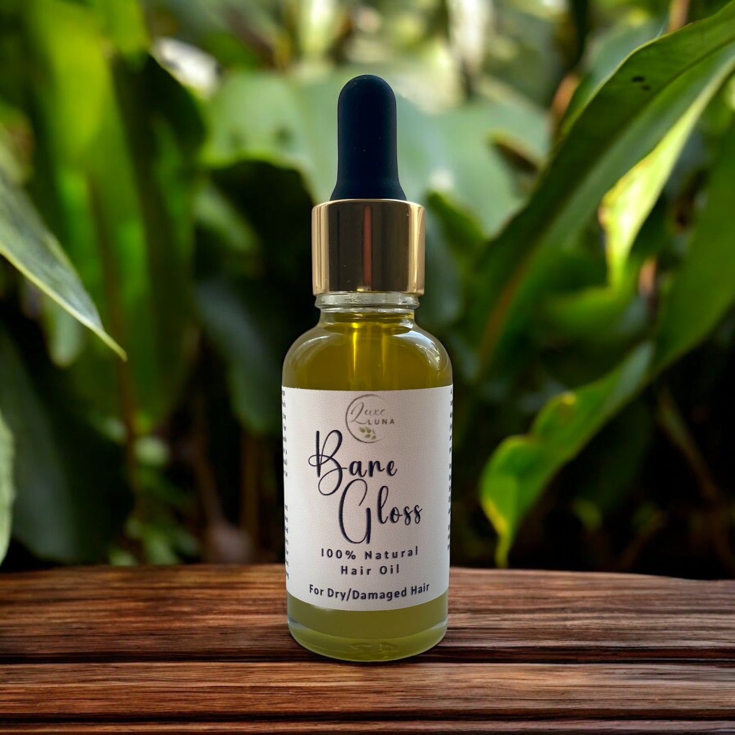 ‘Bare Gloss’ Natural Hair Oil - Fragrance Free for Sensitive Scalp