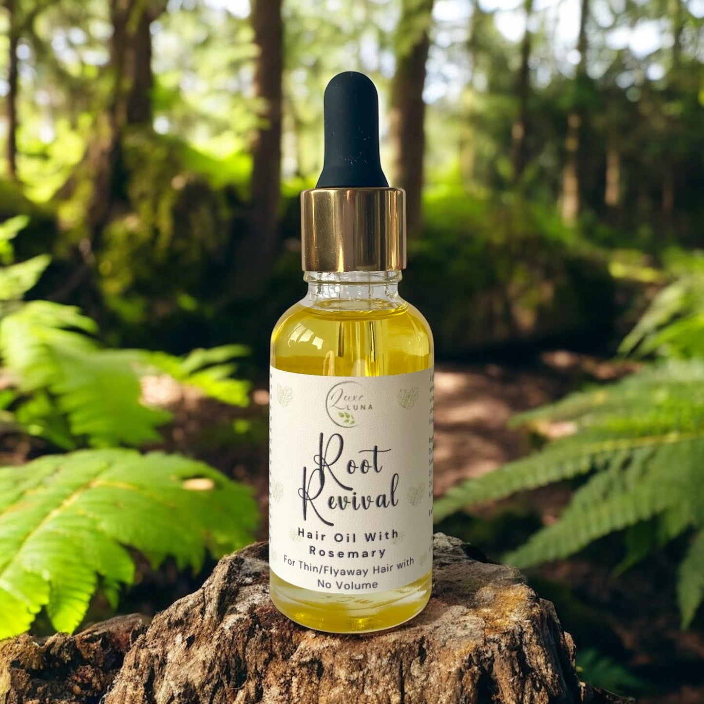 Root Revival - Natural Hair Oil with Rosemary Oil for Thin/Flyaway Hair with no Volume