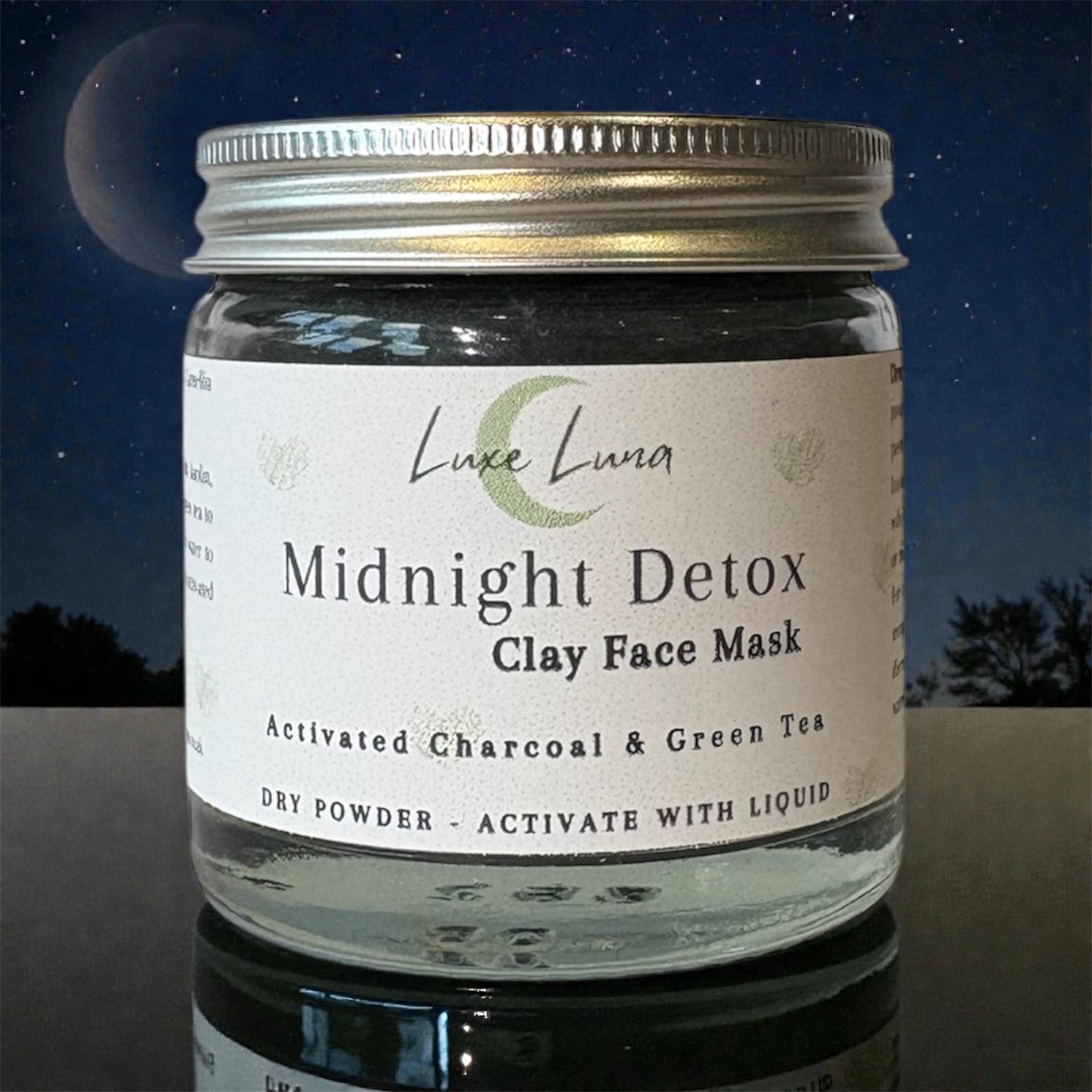 Activated Charcoal & Green Tea Clay Face Mask