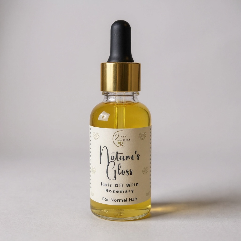 Nature's Gloss - Natural Hair Oil with rosemary Oil for Normal Hair