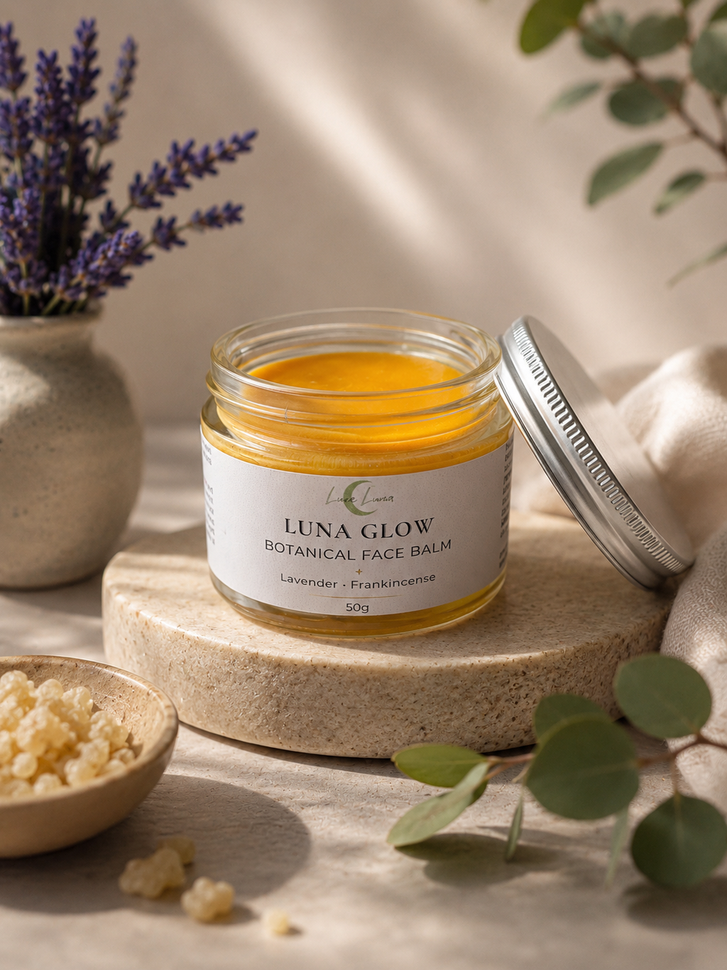 Luna Glow Botanical Face Balm | Natural Face Balm for Dry & Sensitive Skin