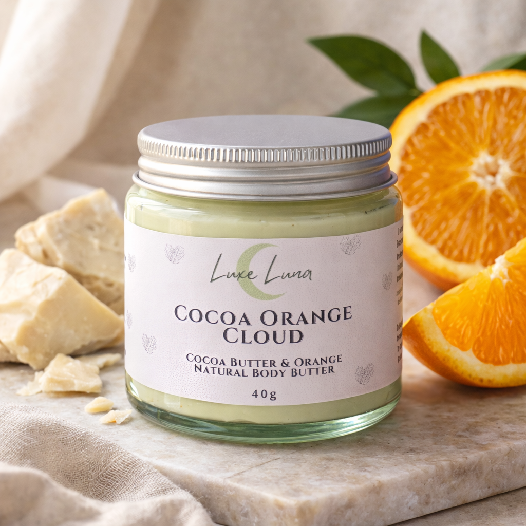 Cocoa Orange Cloud Butter - Whipped Body Cream - 100% Natural - 40g/120ml