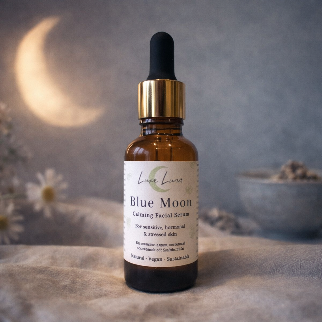 Blue Moon Calming Facial Serum for Hormonal & Sensitive Skin | Vegan Face Oil