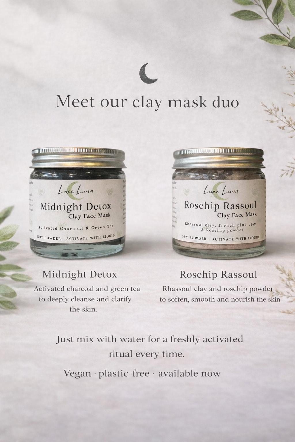 Activated Charcoal & Green Tea Clay Face Mask