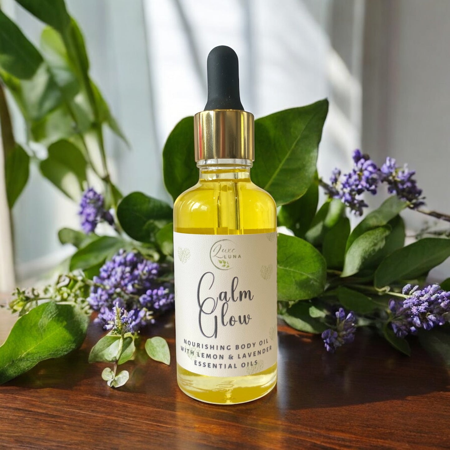 ‘Calm Glow’ Natural Body Oil - with Lemon & Lavender